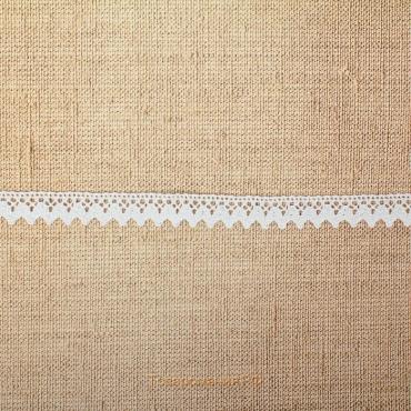 Кружево вязаное, 14 мм × 15 ± 1 м, цвет кипенно-белый