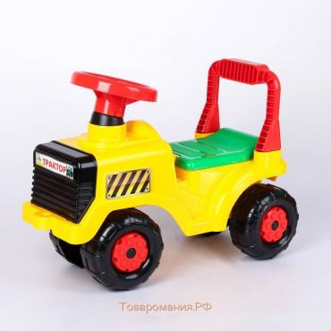 Толокар-машинка «Трактор», цвет жёлтый