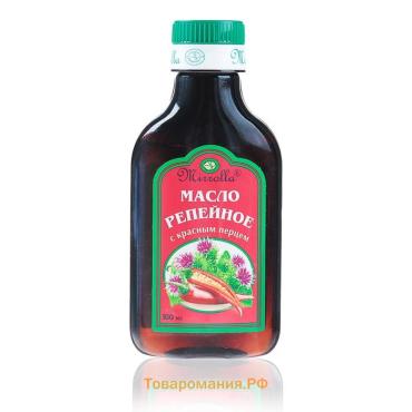 Репейное масло Mirrolla с красным перцем, 100 мл