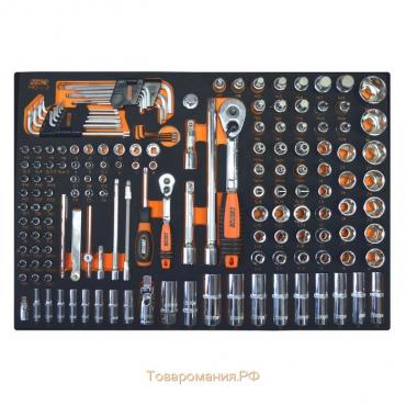 Набор инструментов CUSTOR PRO-1-2, 178 предметов, 1/2", 1/4", в ложементе
