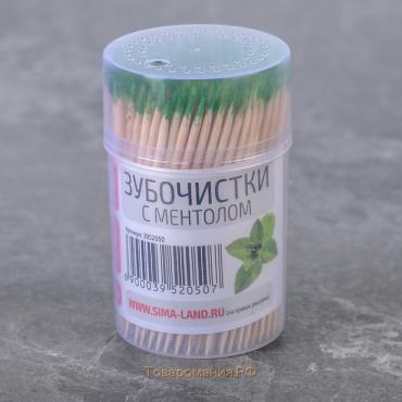 Зубочистки с ментолом, 270-280 шт