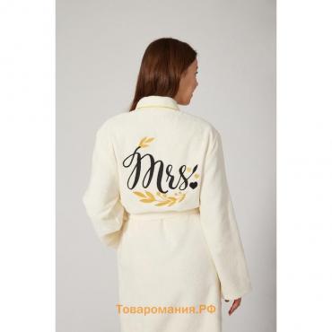 Халат махровый женский Missis размер 46-48, 100% хлопок