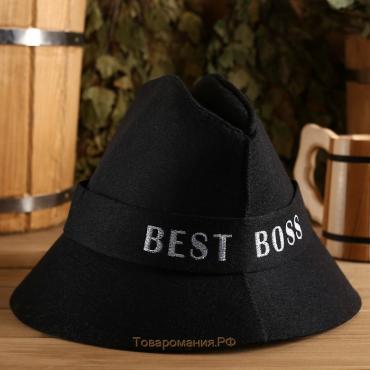 Шапка для бани "Best Boss" экофетр