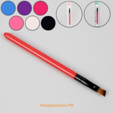 Кисть для макияжа, скошенная, 13(± 1) см, чёрная
