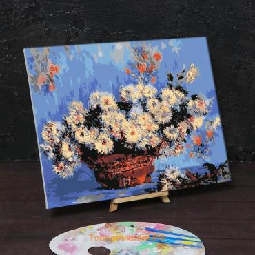Картина по номерам на холсте с подрамником «Хризантемы» Клод Моне, 40 х 50 см
