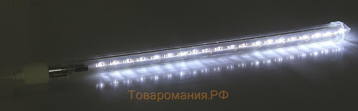 Гирлянда «Сосулька» тающая 0.3 м, IP44, прозрачная нить, 18 LED, свечение белое, переливы, 220 В