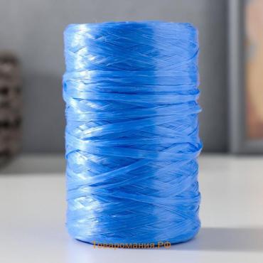 Пряжа "Для вязания мочалок" 100% полипропилен 400м/100±10 гр в форме цилиндра (ультрамарин)