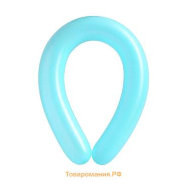 Воздушные шары для моделирования 125 см, d=7.5 см, 10 шт., бирюзовые