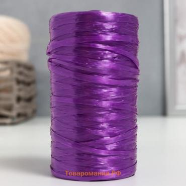 Пряжа "Для вязания мочалок" 100% полипропилен 300м/75±10 гр в форме цилиндра (баклажан)