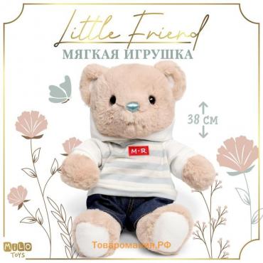 Мягкая игрушка Little Friend, мишка в джинсах и кофте, 23 см