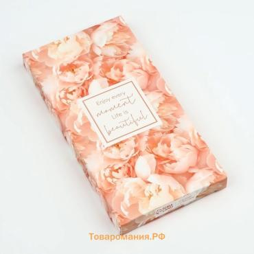 Коробка для шоколада «Цветы», 17 х 8.5 х 1.5 см