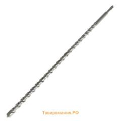 Бур по бетону ТУНДРА, двойная спираль, SDS-plus, 18 х 600 мм